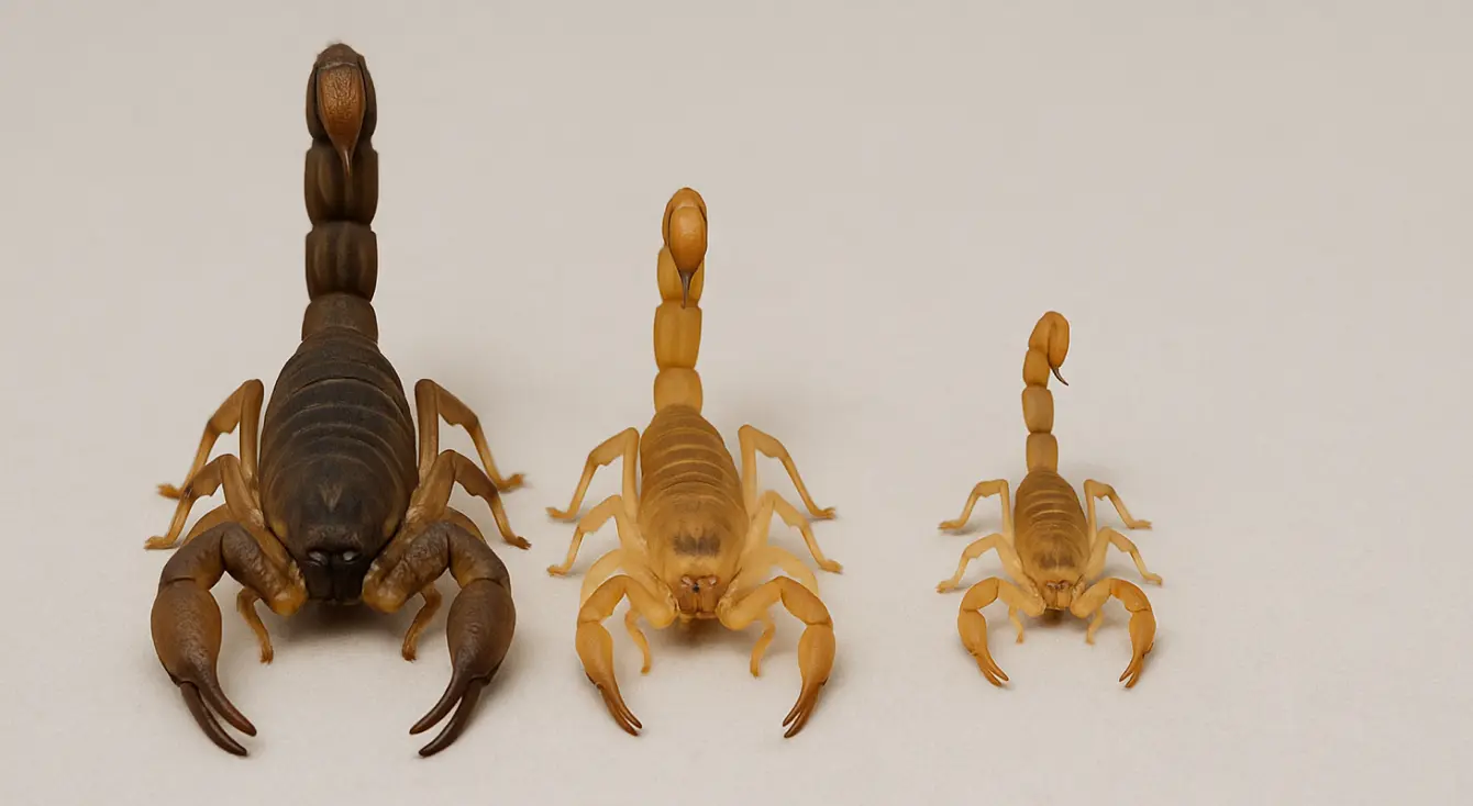 ¿Los alacranes pequeños son más peligrosos? Tamaño y riesgo de piquete