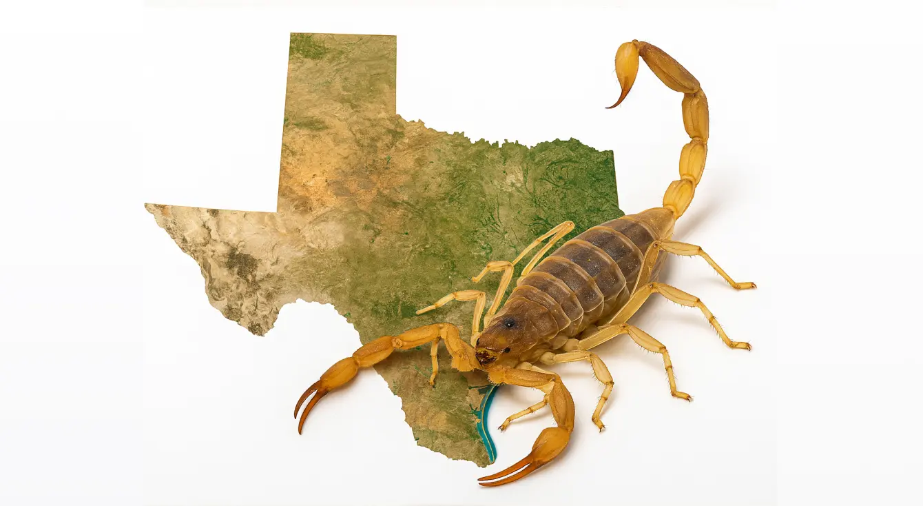 Alacranes más comunes en Texas (identificación + prevención)
